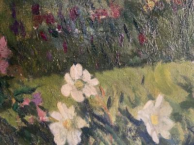 Francis Luis Mora Blond Girl with Basket of Flowers