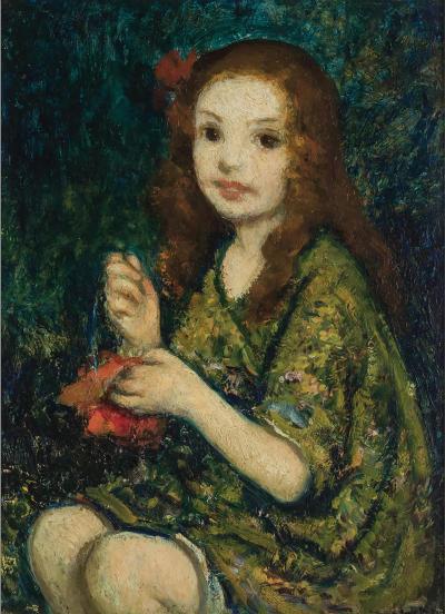 Francis Luis Mora Portrait of a young girl