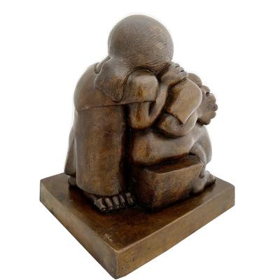 Francisco Arturo Marin Desolacion Bronze Sculpture by Francisco Arturo Marin