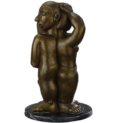 Francisco Arturo Marin Parejada Cruzada Bronze Sculpture by Francisco Arturo Marin