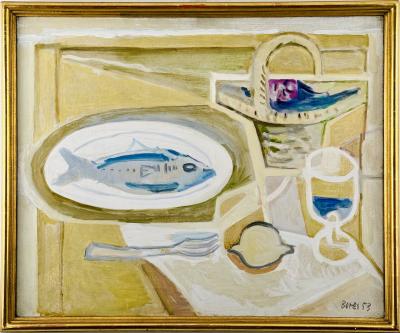 Francisco Bores Nature morte au poisson