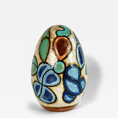 Francisco Brennand Francisco Brennand Polychrome Egg Sculpture 1990 s Brazil