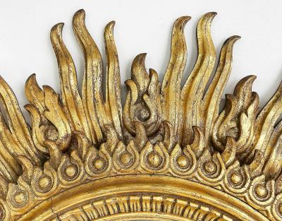 Francisco Hurtado Monumental Francisco Hurtado Carved Sunburst Wall Mirror