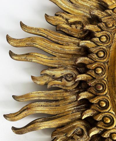 Francisco Hurtado Monumental Francisco Hurtado Carved Sunburst Wall Mirror