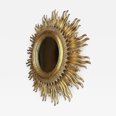 Francisco Hurtado Monumental Francisco Hurtado Carved Sunburst Wall Mirror