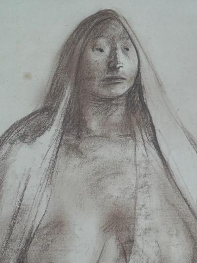 Francisco Zuniga 1967 Francisco Z iga Pastel Drawing Mother Child Provenance Sothebys NY