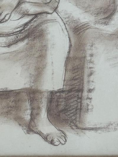 Francisco Zuniga 1967 Francisco Z iga Pastel Drawing Mother Child Provenance Sothebys NY