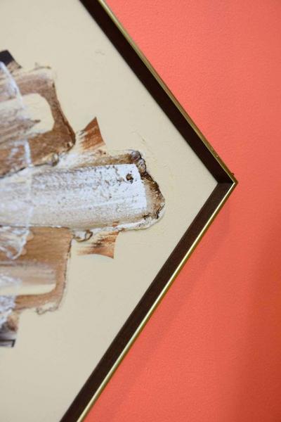 Franck Walcutt Vintage Abstract Oil Painting Signed by Franck Walcutt