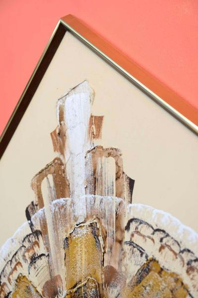 Franck Walcutt Vintage Abstract Oil Painting Signed by Franck Walcutt