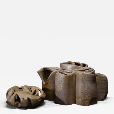 Franco Agnese Pair of Franco Agnese ceramic vases