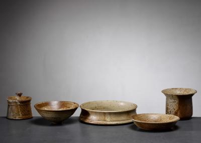 Franco Agnese Set of 5 Franco Agnese ceramic pieces