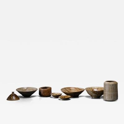 Franco Agnese Set of 8 Franco Agnese ceramic pieces
