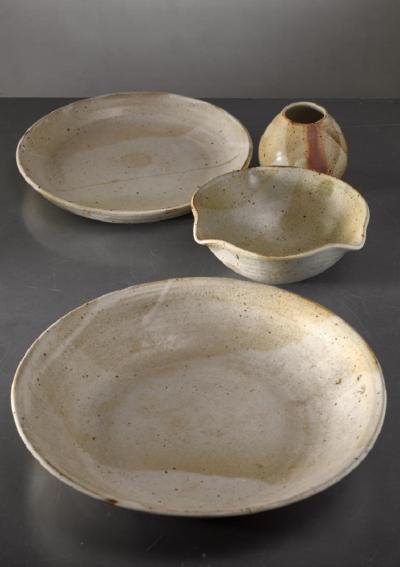 Franco Agnese Set of four Franco Agnese ceramic pieces France 1960s