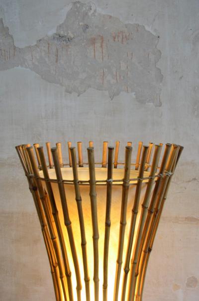 Franco Albini Bamboo Floor Lamp By Franco Albini 1960s