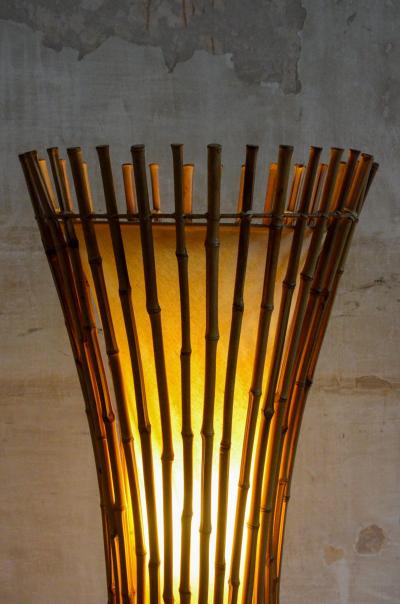 Franco Albini Bamboo Floor Lamp By Franco Albini 1960s