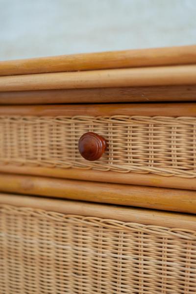 Franco Albini Bamboo and Rattan Sideboard 1970s