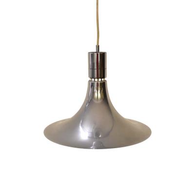 Franco Albini CHROME METAL SUSPENSION LIGHT DESIGNED BY FRANCO ALBINI