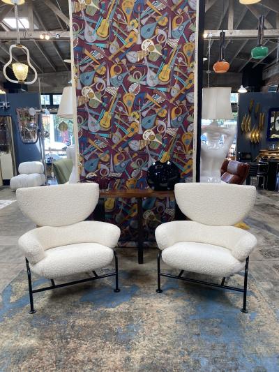 Franco Albini Franco Albini Pair of Tre Pezzi Armchairs Italy 1960s