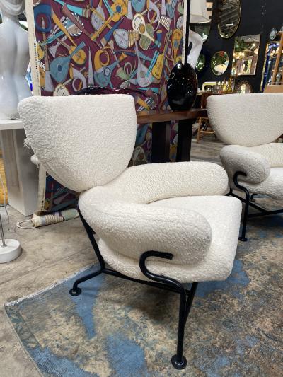 Franco Albini Franco Albini Pair of Tre Pezzi Armchairs Italy 1960s