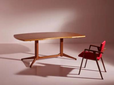 Franco Albini Franco Albini TL22 wooden desk by Poggi Pavia Italy 1950s