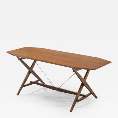 Franco Albini Franco Albini Table Model TL2 Cavalletto in Wood for Poggi 50s