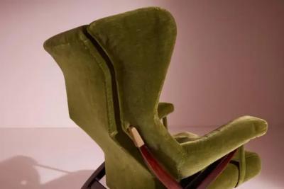 Franco Albini Franco Albini pair of 1st edition Fiorenza armchairs by Arflex Italy 1952