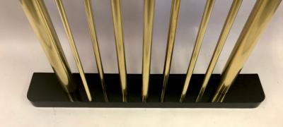 Franco Albini Italian Midcentury Modern Wood Brass Console Sofa Table Franco Albini