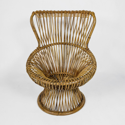 Franco Albini MARGHERITA Armchair and ottoman by Franco Albini for Bonacina 1951 