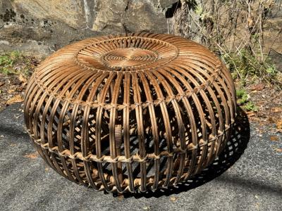 Franco Albini MID CENTURY FRANCO ALBINI RATTAN OTTOMAN