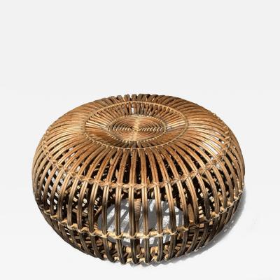 Franco Albini MID CENTURY FRANCO ALBINI RATTAN OTTOMAN