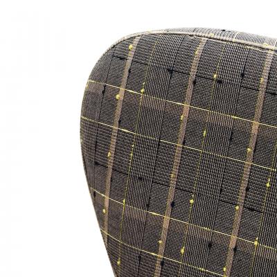 Franco Albini Mid Century Franco Albini Fiorenza Graphite blue Wool Ash Italian 1950 Armchair