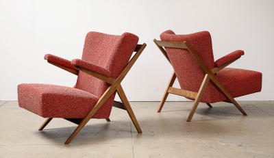 Franco Albini Model No 432 Lounge Chairs by Franco Albini