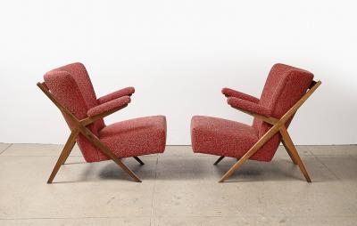 Franco Albini Model No 432 Lounge Chairs by Franco Albini