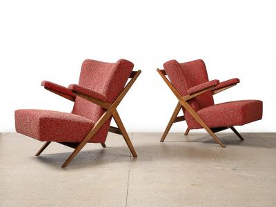 Franco Albini Model No 432 Lounge Chairs by Franco Albini