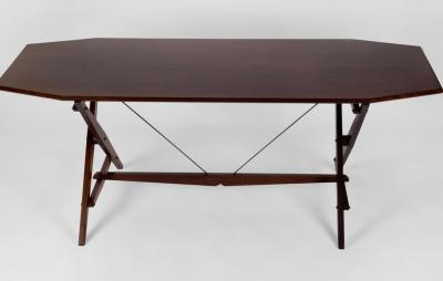 Franco Albini Rare Rosewood TL2 Cavalletto Table Desk by Franco Albini for Poggi Italy