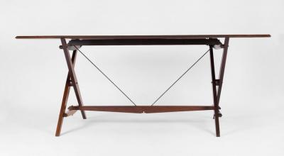 Franco Albini Rare Rosewood TL2 Cavalletto Table Desk by Franco Albini for Poggi Italy