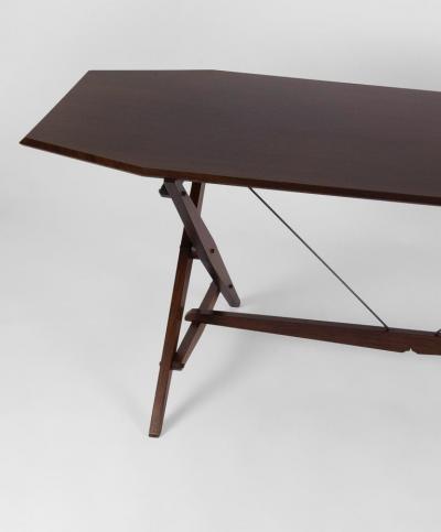 Franco Albini Rare Rosewood TL2 Cavalletto Table Desk by Franco Albini for Poggi Italy
