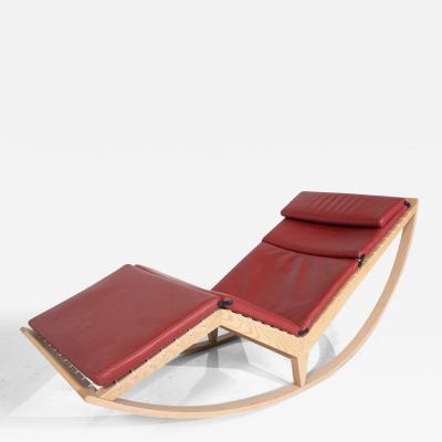 Franco Albini Red Rocking Chair Canapo by Franco Albini for Cassina Italy