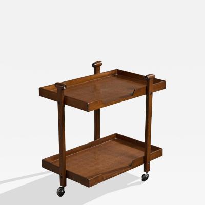 Franco Albini Serving Cart in Wood Italy 1960s
