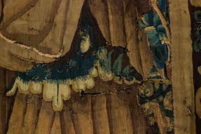 Franco Belgian 17th Century Tapestry of Military Figures