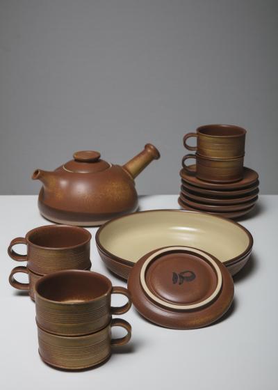 Franco Bucci Ceramic Tea Set by Franco Bucci for Laboratorio Pesaro