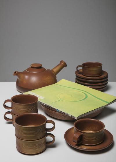 Franco Bucci Ceramic Tea Set by Franco Bucci for Laboratorio Pesaro