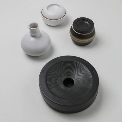 Franco Bucci Set of Four Ceramic Pieces by Franco Bucci for Laboratorio Pesaro