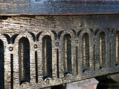 Franco Flemish 17th Century Walnut and Ebonized Console Table