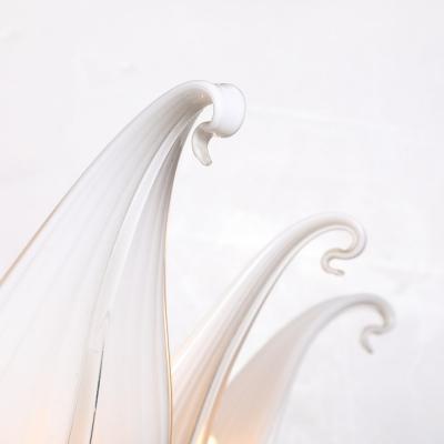Franco Luce Mid Century Expansive Leaf Form Chandelier in Brass Fittings by Franco Luce
