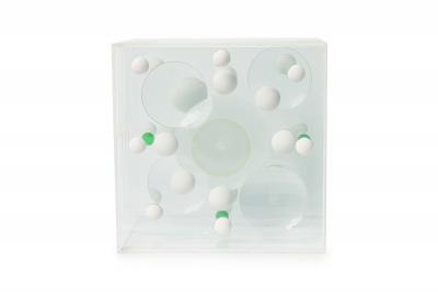 Franco Scuderi Franco Scuderi Italian Mid Century Lucite Cube Art Piece 1970s
