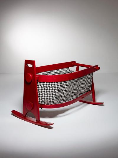 Franco Vattolo Lucio Rocking Cradle by Franco Vattolo for Ibisco