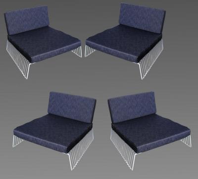 Francois Arnal Four Texas chauffeuses Fran ois Arnal 1924 2012 for Atelier A France 1968