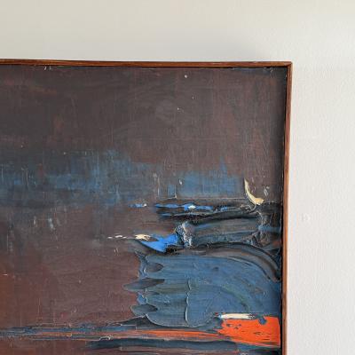 Francois Arnal Tes Yeux Mouill s Lyrical Abstraction Oil on Canvas by Fran ois Arnal