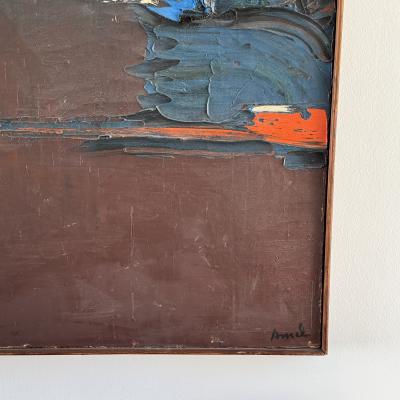 Francois Arnal Tes Yeux Mouill s Lyrical Abstraction Oil on Canvas by Fran ois Arnal